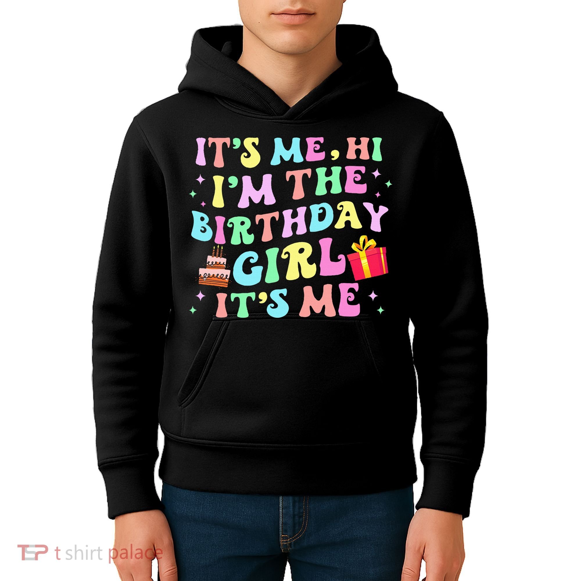 Its Me Hi Im The Birthday  Its Me Birthday Party Kids Hoodie