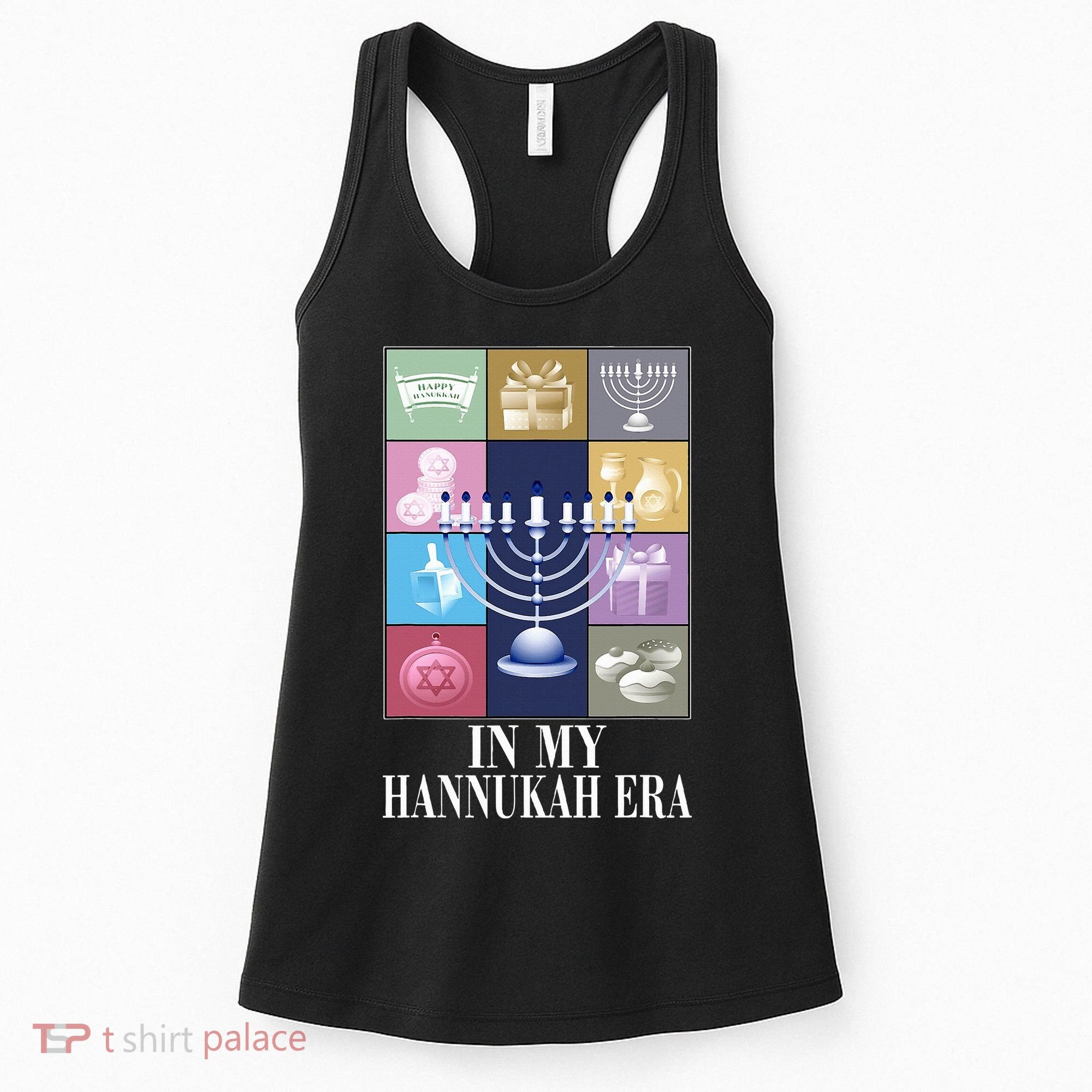 In My Hanukkah Era Ugly Jewish Xmas Funny Christmas Hanukkah   Women's Tank Top
