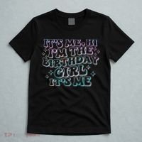 It's Me Hi I'm Birthday Girl It's Me Groovy  T-Shirt thumb 5