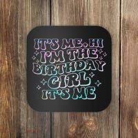It's Me Hi I'm Birthday Girl It's Me Groovy  Coaster thumb 0