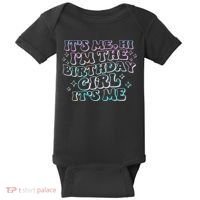 It's Me Hi I'm Birthday Girl It's Me Groovy  Baby Bodysuit thumb 0