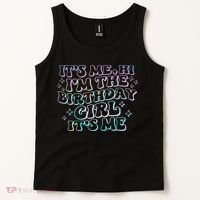 It's Me Hi I'm Birthday Girl It's Me Groovy  Tank Top thumb 2