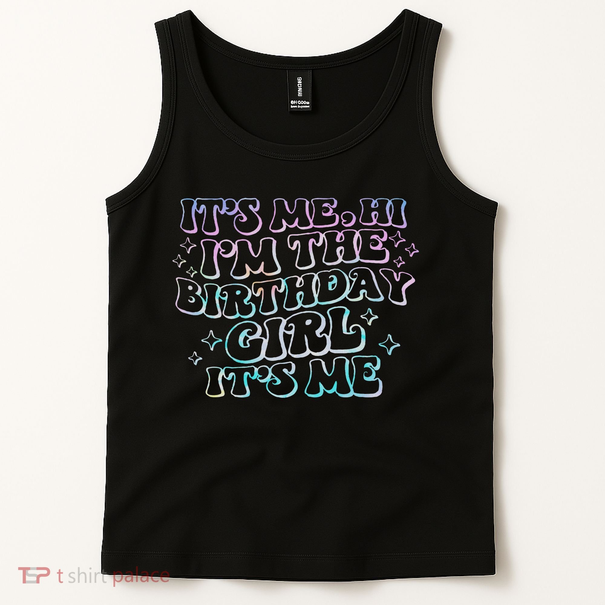 It's Me Hi I'm Birthday Girl It's Me Groovy  Tank Top