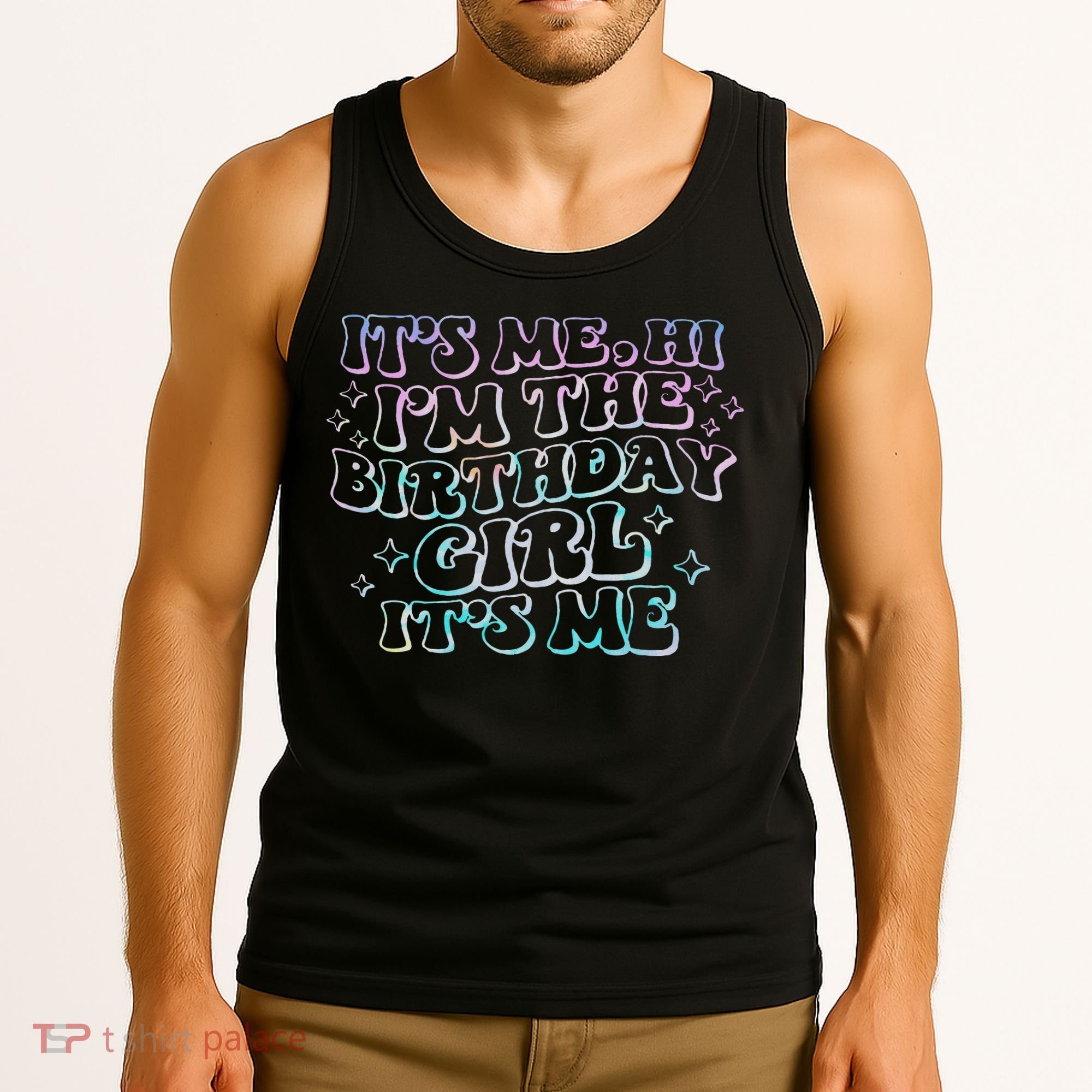 It's Me Hi I'm Birthday Girl It's Me Groovy  Tank Top