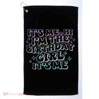 It's Me Hi I'm Birthday Girl It's Me Groovy  Golf Towel thumb 0