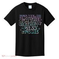It's Me Hi I'm Birthday Girl It's Me Groovy  Kids T-Shirt thumb 0