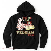 Its Me Hi Im The Problem Its Me Christmas Tree Cake Hoodie thumb 0