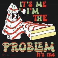 Its Me Hi Im The Problem Its Me Christmas Tree Cake Long Sleeve Shirt thumb 2