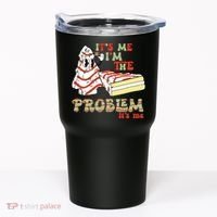 Its Me Hi Im The Problem Its Me Christmas Tree Cake Tumbler thumb 0