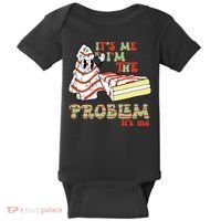Its Me Hi Im The Problem Its Me Christmas Tree Cake Baby Bodysuit thumb 0