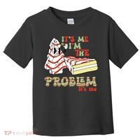 Its Me Hi Im The Problem Its Me Christmas Tree Cake Toddler T-Shirt thumb 0