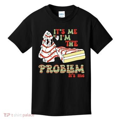 Its Me Hi Im The Problem Its Me Christmas Tree Cake Kids T-Shirt
