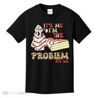 Its Me Hi Im The Problem Its Me Christmas Tree Cake Kids T-Shirt thumb 0
