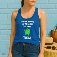 I May Have A Touch Of The Tism Frog Women's Tank Top thumb 2