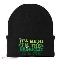 It's Me, Hi, I'm The Drunkest Funny Drinking St Patricks Day Beanie thumb 0