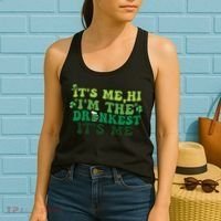 It's Me, Hi, I'm The Drunkest Funny Drinking St Patricks Day Women's Tank Top thumb 2