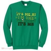 It's Me, Hi, I'm The Drunkest Funny Drinking St Patricks Day Sweatshirt thumb 0