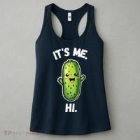 It's Me Hi I'm The Pickle Funny Pickles Lover Women's Tank Top thumb 3