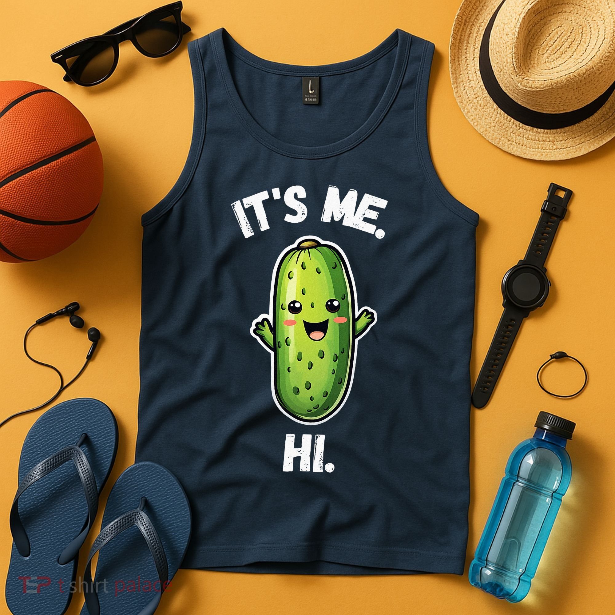 It's Me Hi I'm The Pickle Funny Pickles Lover Tank Top