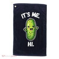 It's Me Hi I'm The Pickle Funny Pickles Lover Golf Towel thumb 0