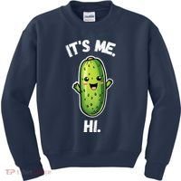 It's Me Hi I'm The Pickle Funny Pickles Lover Kids Sweatshirt thumb 0