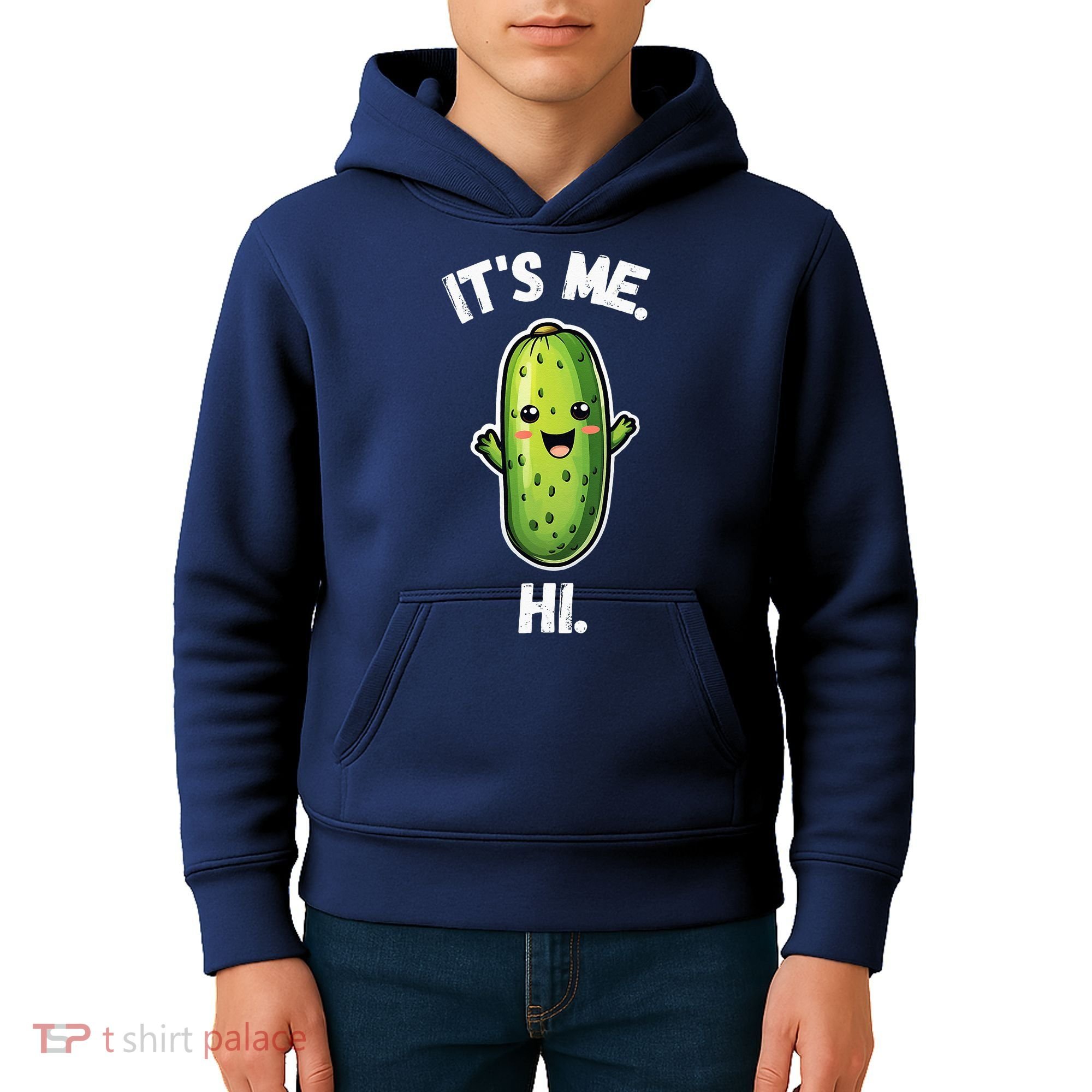 It's Me Hi I'm The Pickle Funny Pickles Lover Kids Hoodie