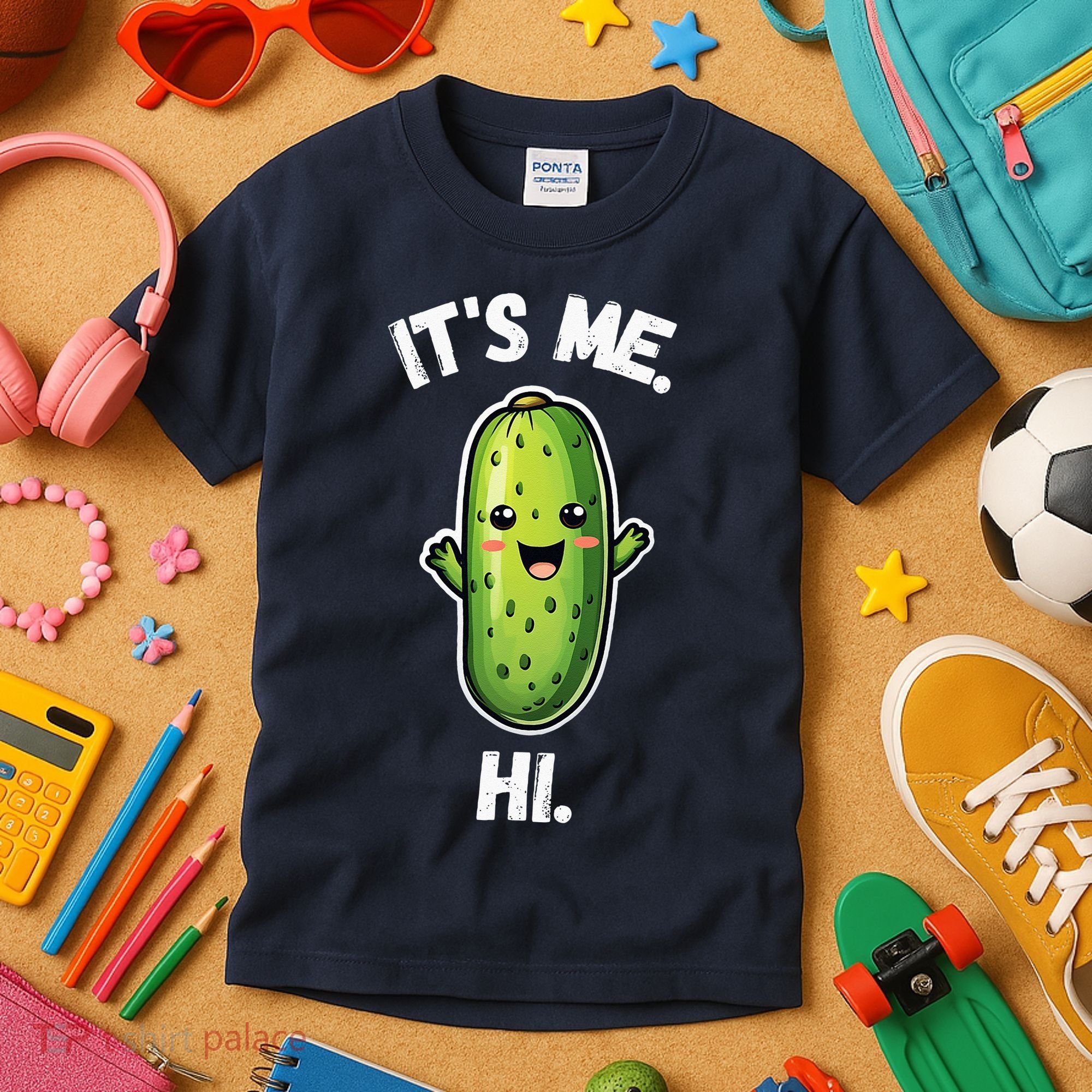It's Me Hi I'm The Pickle Funny Pickles Lover Kids T-Shirt