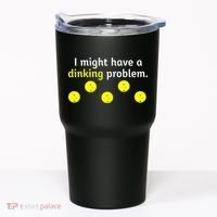 I Might Have A Dinking Problem Funny Pickleball Tumbler thumb 0