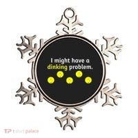 I Might Have A Dinking Problem Funny Pickleball Ornament thumb 0