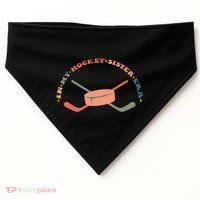In My Hockey Sister Era Great Gift USA-Made Doggie Bandana thumb 0