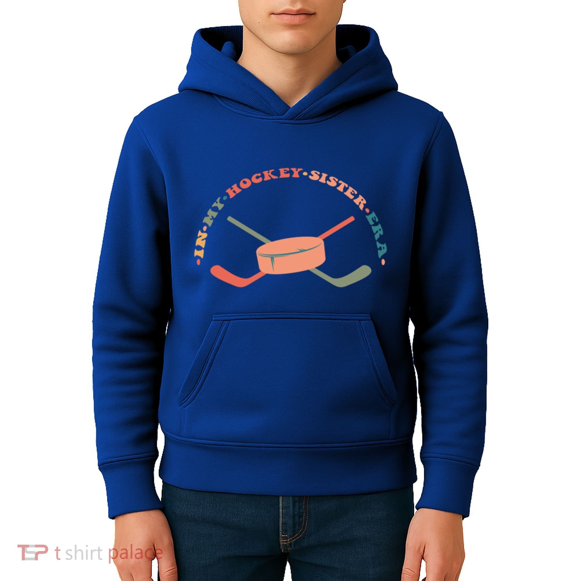 In My Hockey Sister Era Great Gift Kids Hoodie