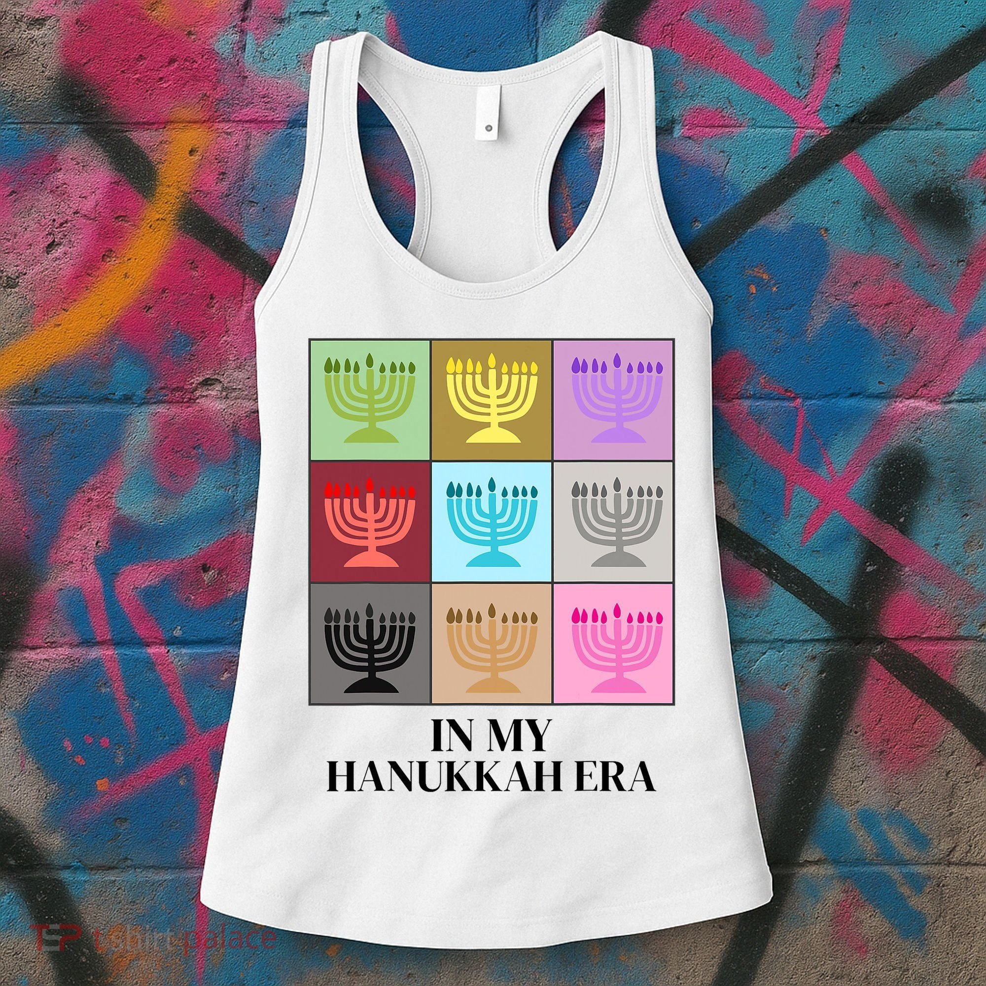 In My Hanukkah Era Ugly Jewish Xmas Funny Christmas Hanukkah Women's Tank Top