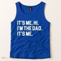 Its Me Hi Im The Dad Funny Fathers Day Tank Top thumb 2