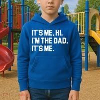 Its Me Hi Im The Dad Funny Fathers Day Kids Hoodie thumb 2