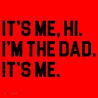 Its Me Hi Im The Dad Funny Fathers Day Santa Hat thumb 1
