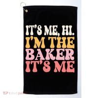 ItS Me Hi IM The Baker Cookie Baking Funny Woman Baker Golf Towel thumb 0