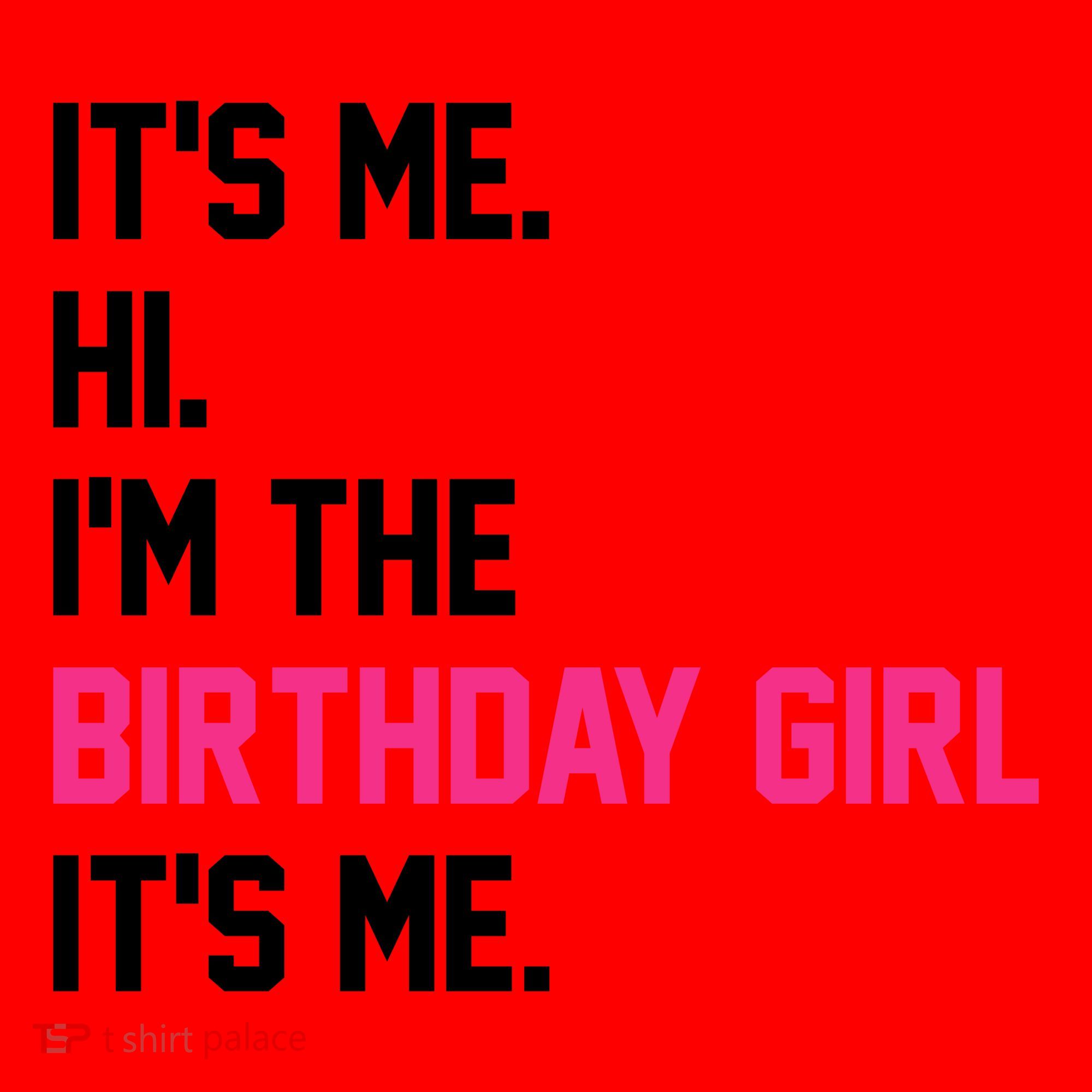 Its Me Hi Im The Brithday Girl Its Me Funny Gift Santa Hat
