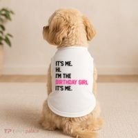 Its Me Hi Im The Brithday Girl Its Me Funny Gift Doggie Tank thumb 2