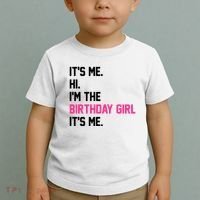 Its Me Hi Im The Brithday Girl Its Me Funny Gift Toddler T-Shirt thumb 2