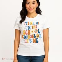 Its Me Hi Im The School Counselor Back To School Women's T-Shirt thumb 4