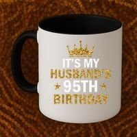 It'S My Husband'S 95 Year Old Birthday Couple 95th Birthday Coffee Mug thumb 2