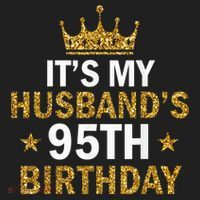 It'S My Husband'S 95 Year Old Birthday Couple 95th Birthday Beanie thumb 2
