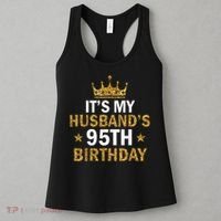 It'S My Husband'S 95 Year Old Birthday Couple 95th Birthday Women's Tank Top thumb 3