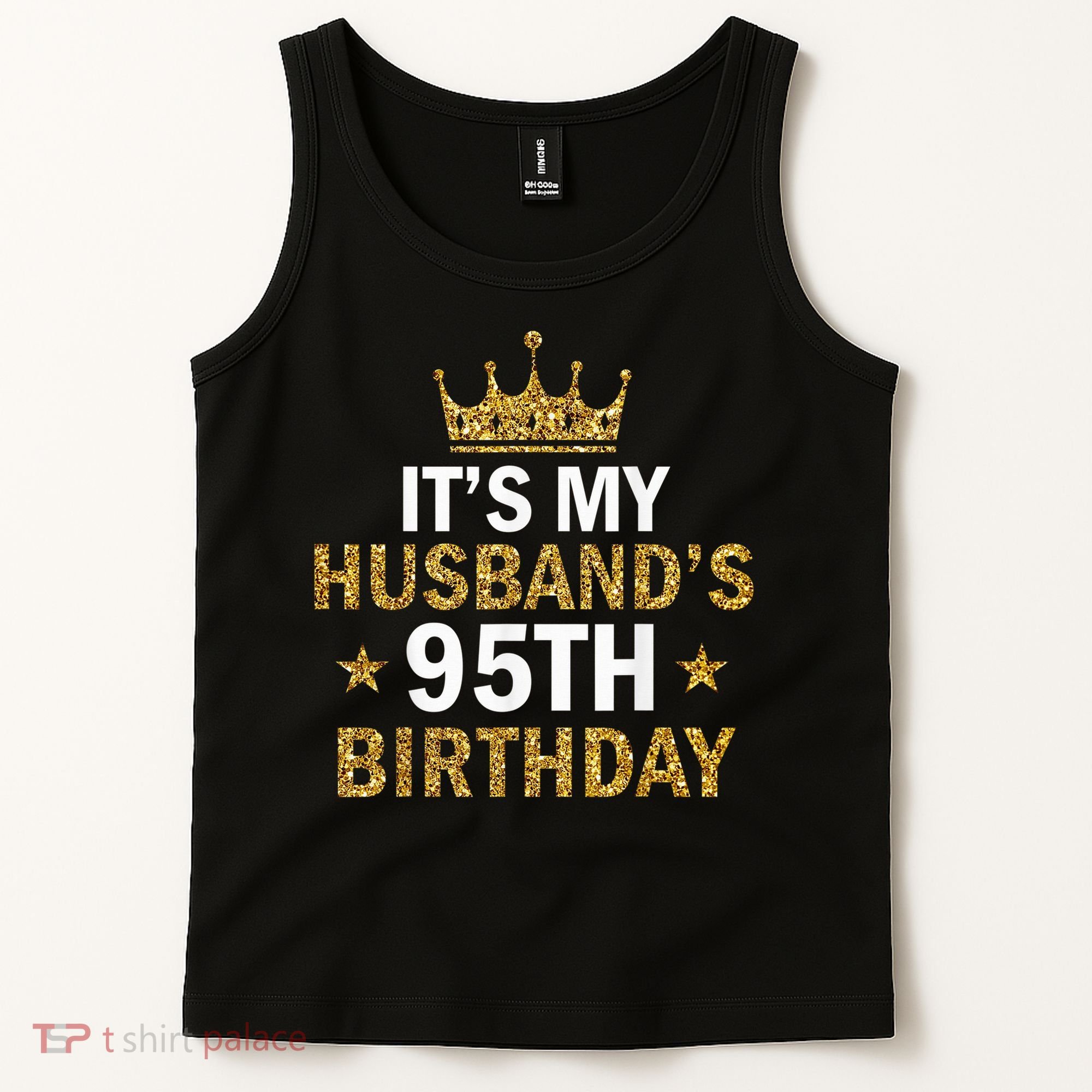 It'S My Husband'S 95 Year Old Birthday Couple 95th Birthday Tank Top