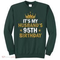 It'S My Husband'S 95 Year Old Birthday Couple 95th Birthday Sweatshirt thumb 0