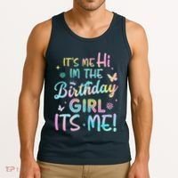 Its Me Hi Im The Birthday Its Me Birthday Party Tank Top thumb 3
