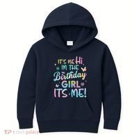 Its Me Hi Im The Birthday Its Me Birthday Party Kids Hoodie thumb 0