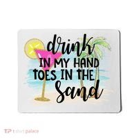 In My Hand Toes In The Sand Summer Vibes Beach Vacay Cool Gift Mousepad thumb 0
