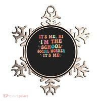 It's Me Hi I'm The School Social Worker Back To School Funny Ornament thumb 0