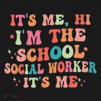 It's Me Hi I'm The School Social Worker Back To School Funny Baby Bodysuit thumb 2